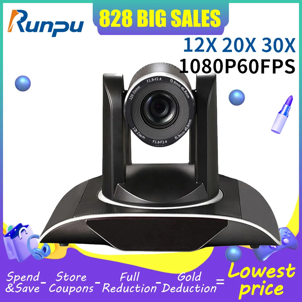 PTZ NDI Камера 12X 20X 30X оптический зум HDMI 3G-SDI, IP-камера, HD 1080P 60fps формирование, церковь, мероприятия