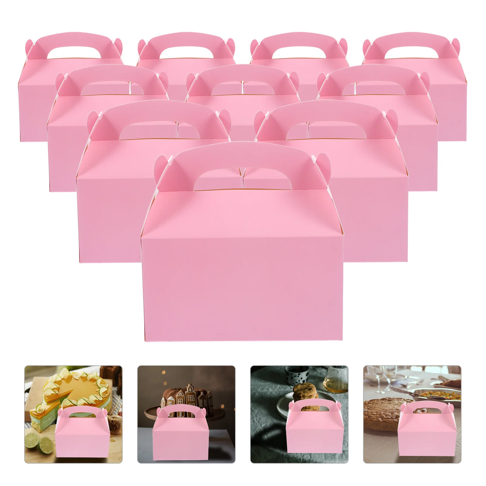 

Boxes Box Cookie Gift Party Favor Cake Treat Bakery Candy Giving Cardboard Wedding Gable Containers Birthday Container Packaging