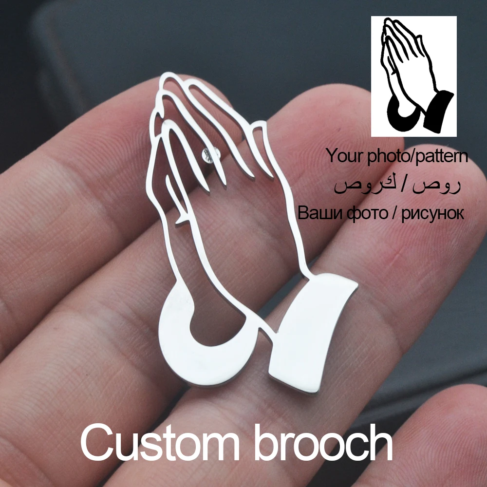 Индивидуальная брошь с фотографией/узором изготовление на заказ и оптовая