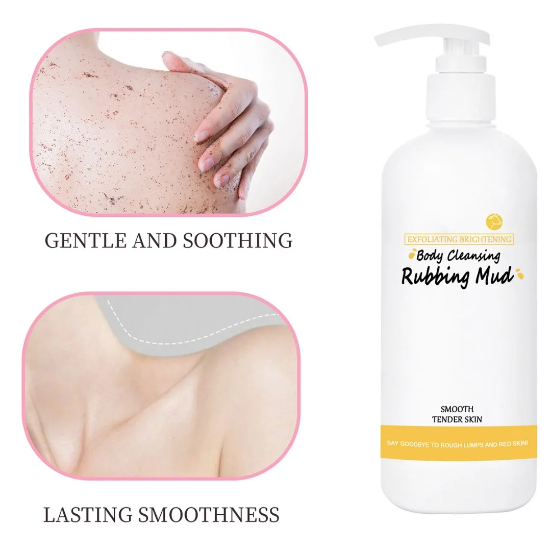 

Body Deep Cleansing Rubbing Mud Exfoliating Whitening Brightening Scrub Body Wash Shower Gel Skin Care Beauty