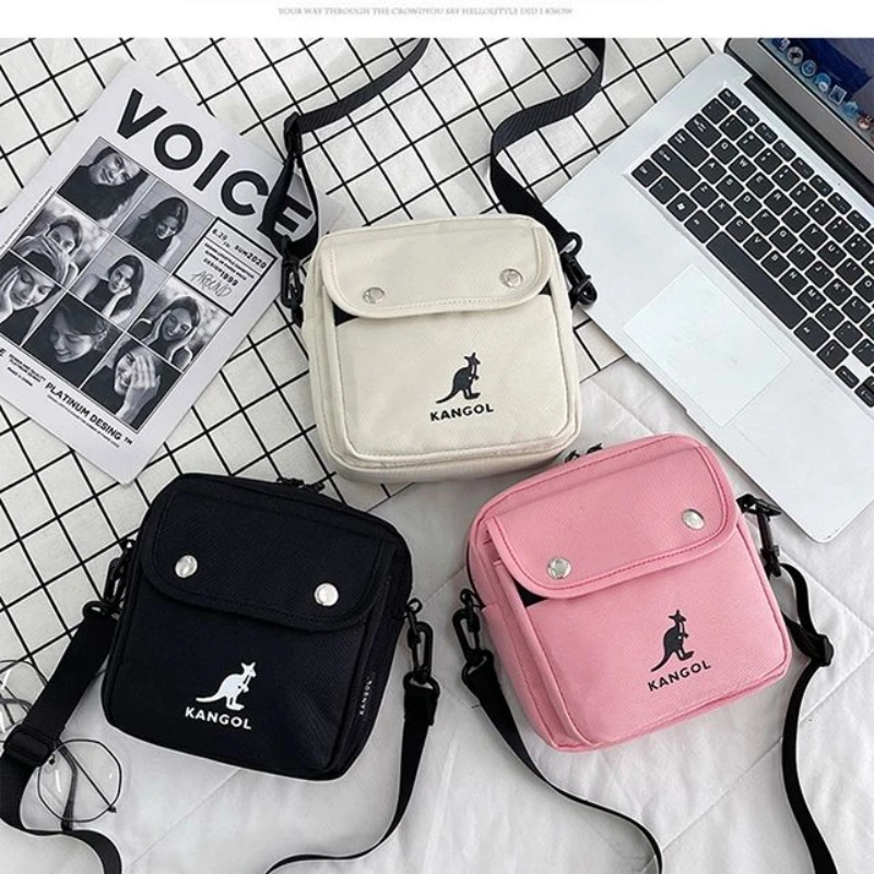 

KANGOL Single Shoulder Bag Fashion Solid Color Casual Handbag Outdoor Canvas Handbag Cross-body Bag Messenger Bag Mini Bag