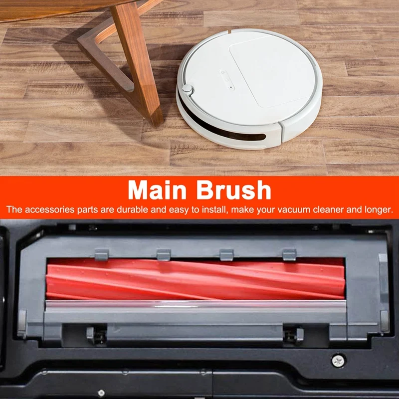 Резиновая основная роликовая щетка для пылесоса Xiaomi Roborock G10 G10S S7 S70 S75 S7max T7S Plus