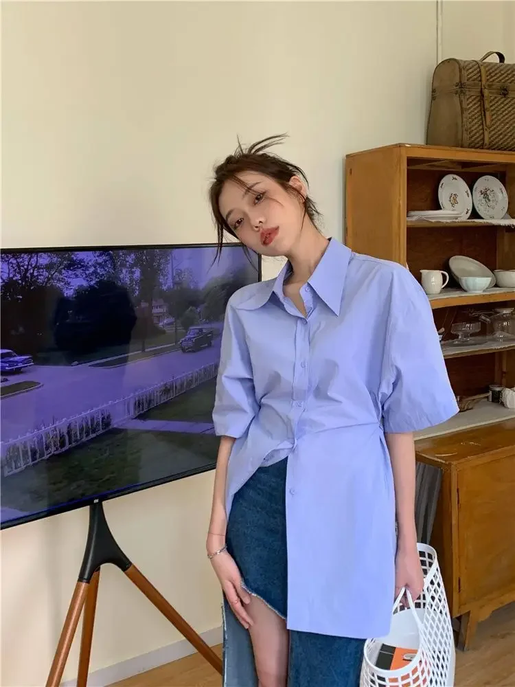 Женская рубашка и блузка Деловые женские топы тканые офисные наряды с лацканами