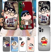 crayon shin chan bandai phone case for iphone 11 12 13 pro max 7 8 se xr xs max 5 5s 6 6s plus case soft silicon cover bandai