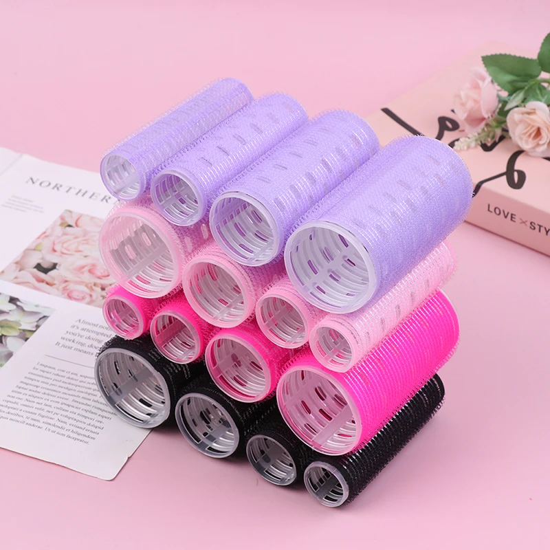 

4Pcs Hair Curler Heatless Hair Roller Easy to Use DIY Plastic DIY Hair Curling Roller for Female Beauty Makeup Hair Styling Tool