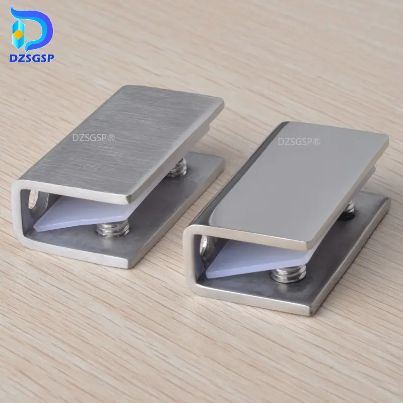 1PCS 8-12mm 304 Stainless Steel Lengthen Thicken Stainless Steel Plank Glass Clamp Holder Support