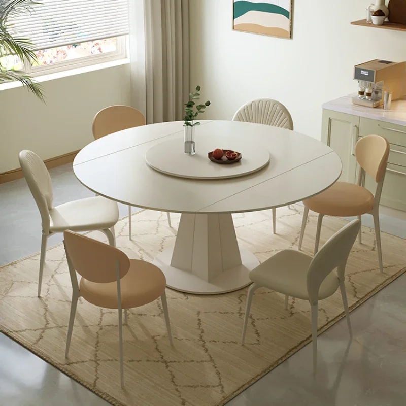 Тарелка обеденный стол минималистичный современный вращающийся