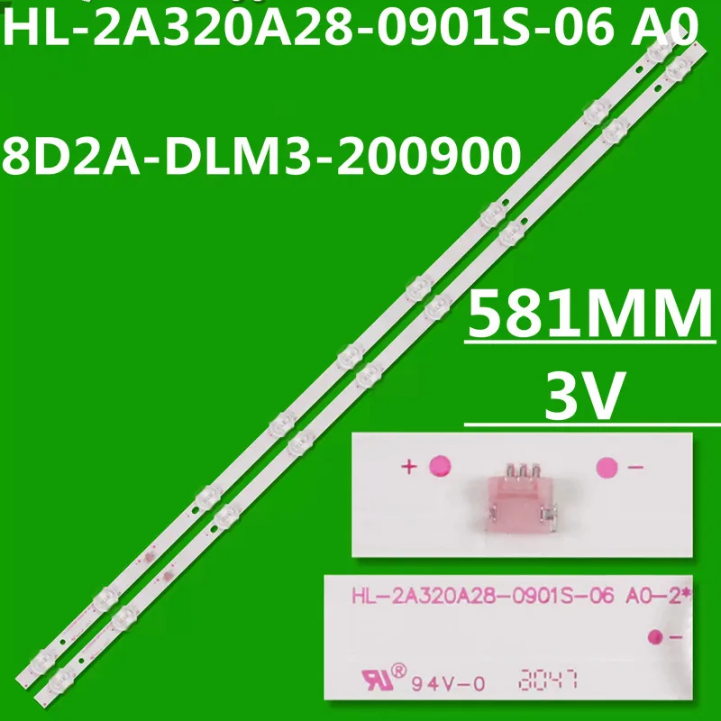 40 шт. светодиодные ленты HL-2A320A28-0901S-06 A0 SQY32LB_2X9_MPCB_V для T33l606u 32DLE250 32DLE252 STV-32LED15 HV320WHB-N80