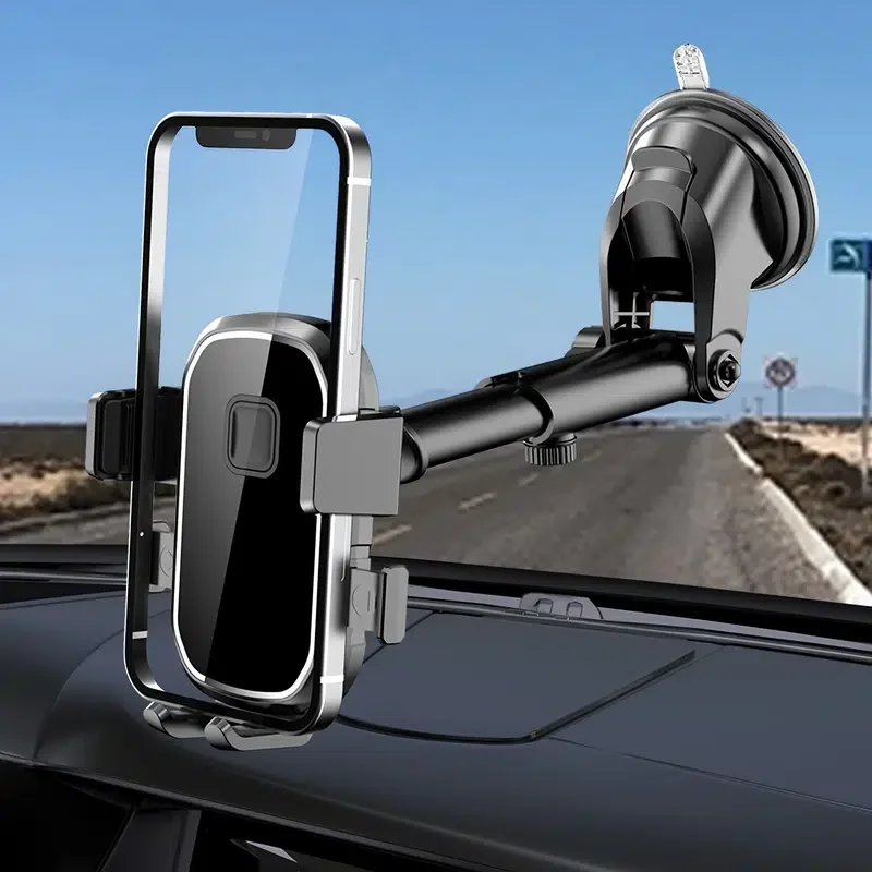 

LY Car Phone Holder, Suction Cup Interior Dashboard Windshield Car Mount Phone Holder, Navigation Holder