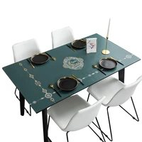 american style light luxury tablecloth waterproof and oil proof pvc table mat retro ins leather table mat to protect the desktop