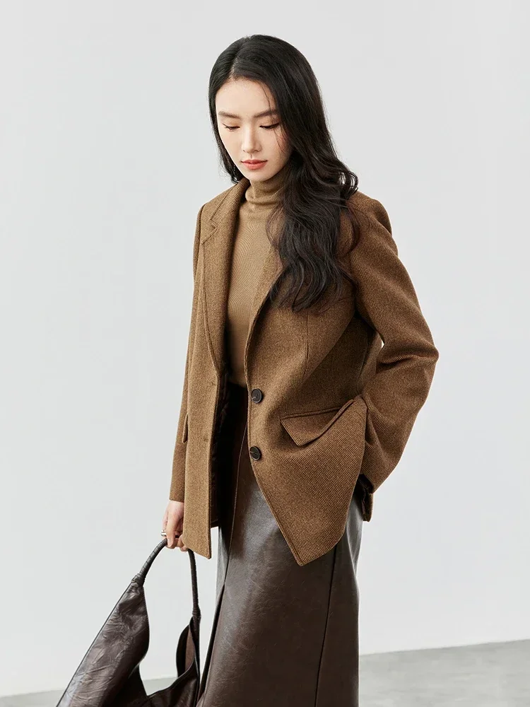 Женский шерстяной пиджак SENTUBILA