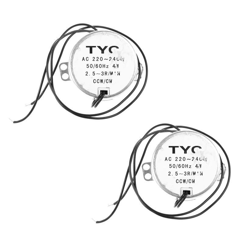 

Синхронный двигатель переменного тока TYC50 2 шт., 220 В, 3 об/мин, 4 Вт, 8 кгс/см, крутящий момент CCW/CW