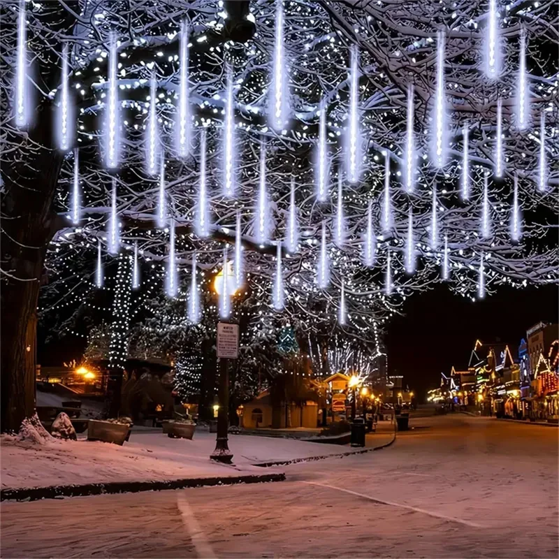Светодиодная сказочная гирлянда метеоритный дождь Рождественское украшение для
