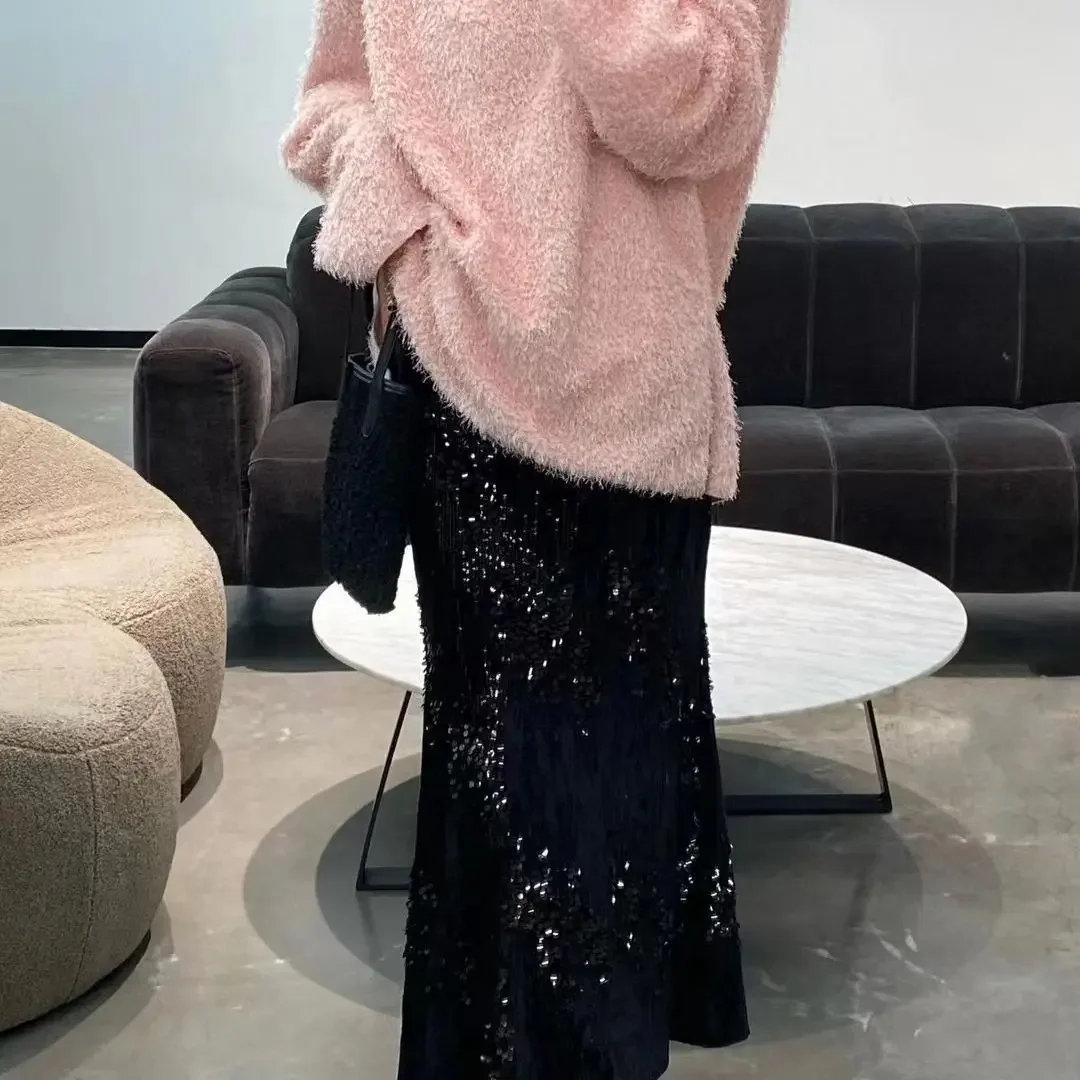 Юбка для похудения с высокой талией женщин универсальный корейский стиль