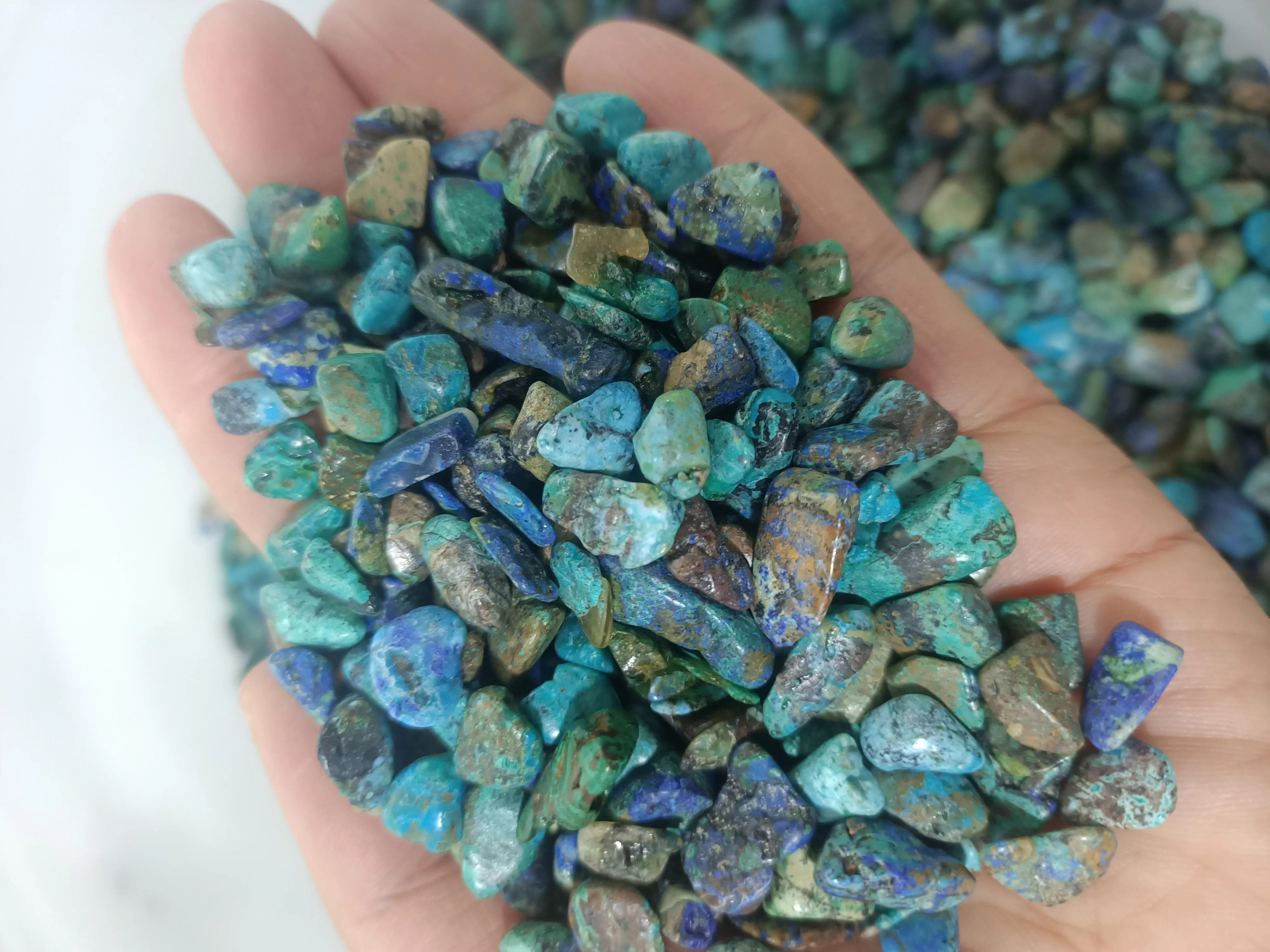 

Natural Crystal Gravel Cobble Phoenix Pine Stone Tumble Specimen Healing Gem Reiki for Aquarium