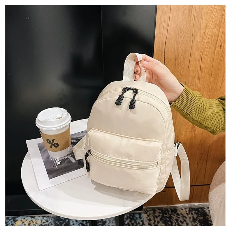 

School For Rucksack Mini 2022 Small Casual Fashion Girls Bag Backpack Nylon Backpacks Female White Women's Bags Trend Teen