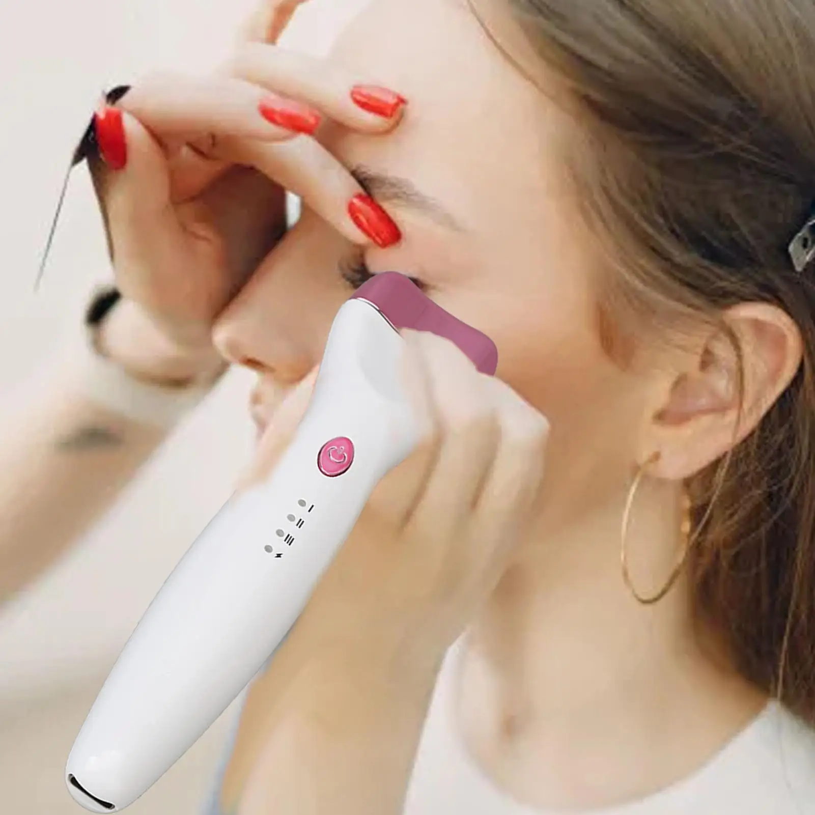 Перезаряжаемая 5D электрическая завивка ресниц с подогревом-контроль