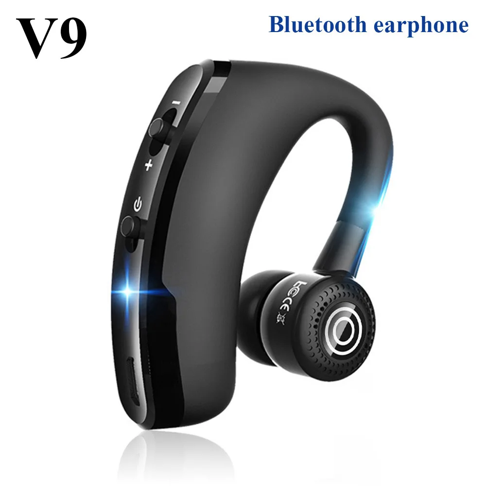 

Bluetooth-гарнитура V8 V9 с шумоподавлением для бизнес-вызовов, Беспроводная Bluetooth-гарнитура 5.0