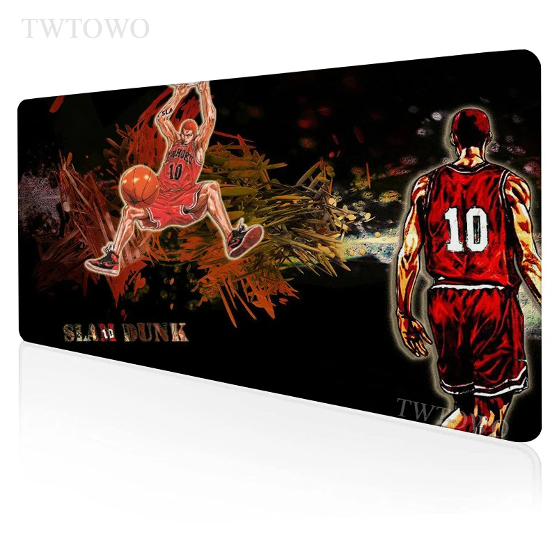 

Игровой коврик для мыши с аниме Slam Dunk, размер XL, HD, домашний большой коврик для мыши под заказ XXL, коврики для мыши из мягкого натурального кау...