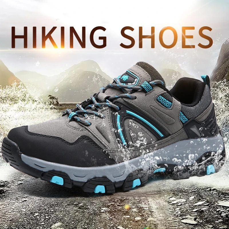 SENAGE High Quality Men Hiking Shoes Outdoor Nonslip Trail Man Sneakers Trekking Mountain Boots Comfortable Climbing Sports Shoe