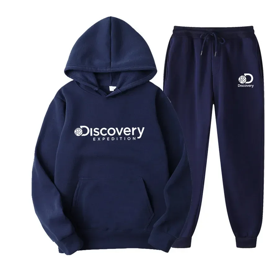

Мужская Повседневная Толстовка Discovery, модный теплый пуловер унисекс для пар, свитшот для мужчин на осень и зиму 2023