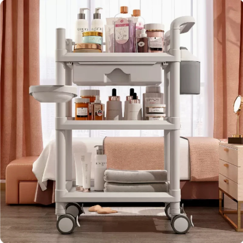 

Beauty Car Beauty Salon Special Tool Trolley Fire Tanker Small Bubble Trolley Storage Rack Medical Cart