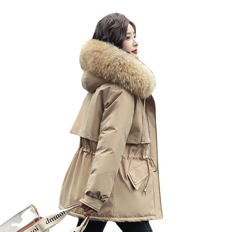 Parka Women Mid-length Cotton Coat 2022 Winter New Loose Outwear Thickened Cotton Warm Jacket