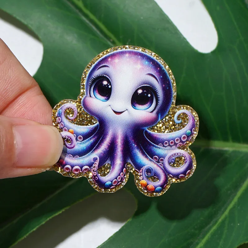 10 шт. блестящий акриловый шарм на День Благодарения плоская задняя часть