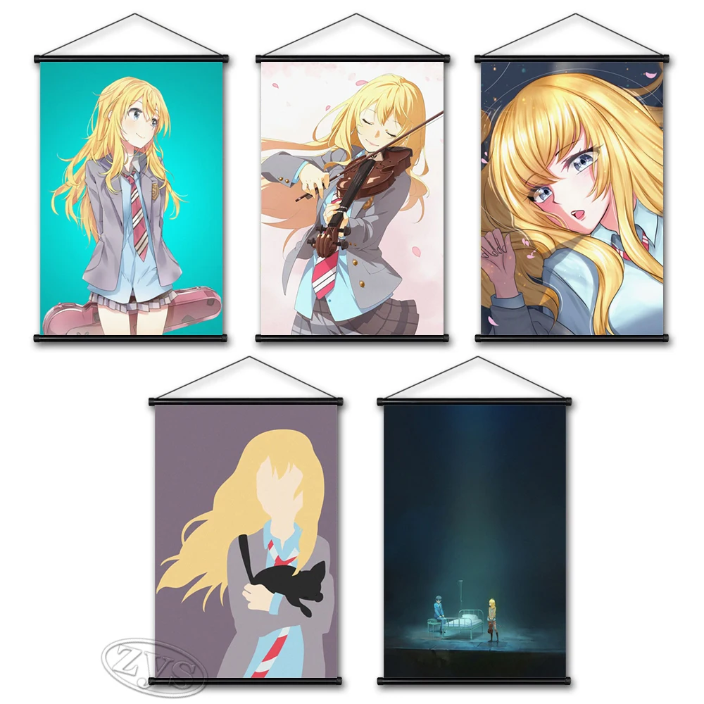 

Wall Art Anime Picture HD Print Your Lie in April Hanging Scrolls Canvas Painting Poster Modular Living Room Bedroom Home Decor