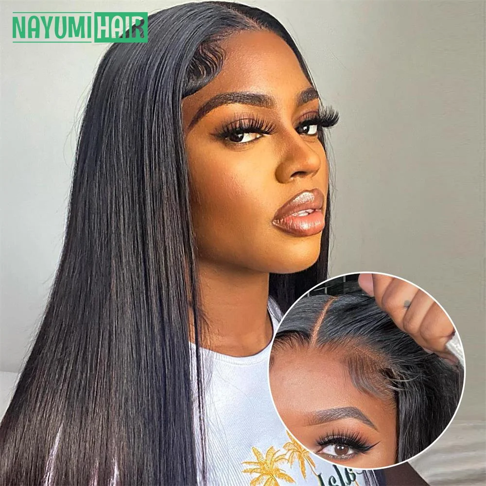 

Ready To Wear Glueless Straight 5x5 Transparent Lace Closure Wigs Human Hair Remy Wigs For Black Women Pre Plucked Natural Knots