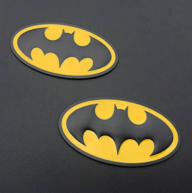 Бэтмен автомобильный металлический бампер наклейка s 3D трехмерная Наклейка