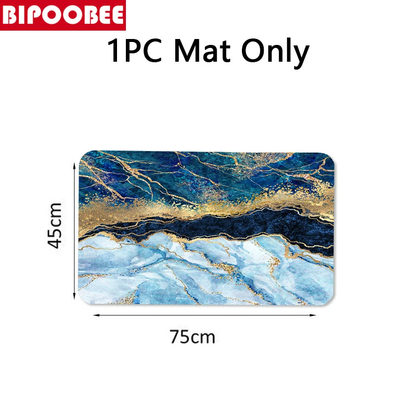 Скидка Синяя, золотая, мраморная мозаика с золотыми венами, занавески для ванной и душа, крышка для унитаза, коврики, нескользящий ковер для ванной ...