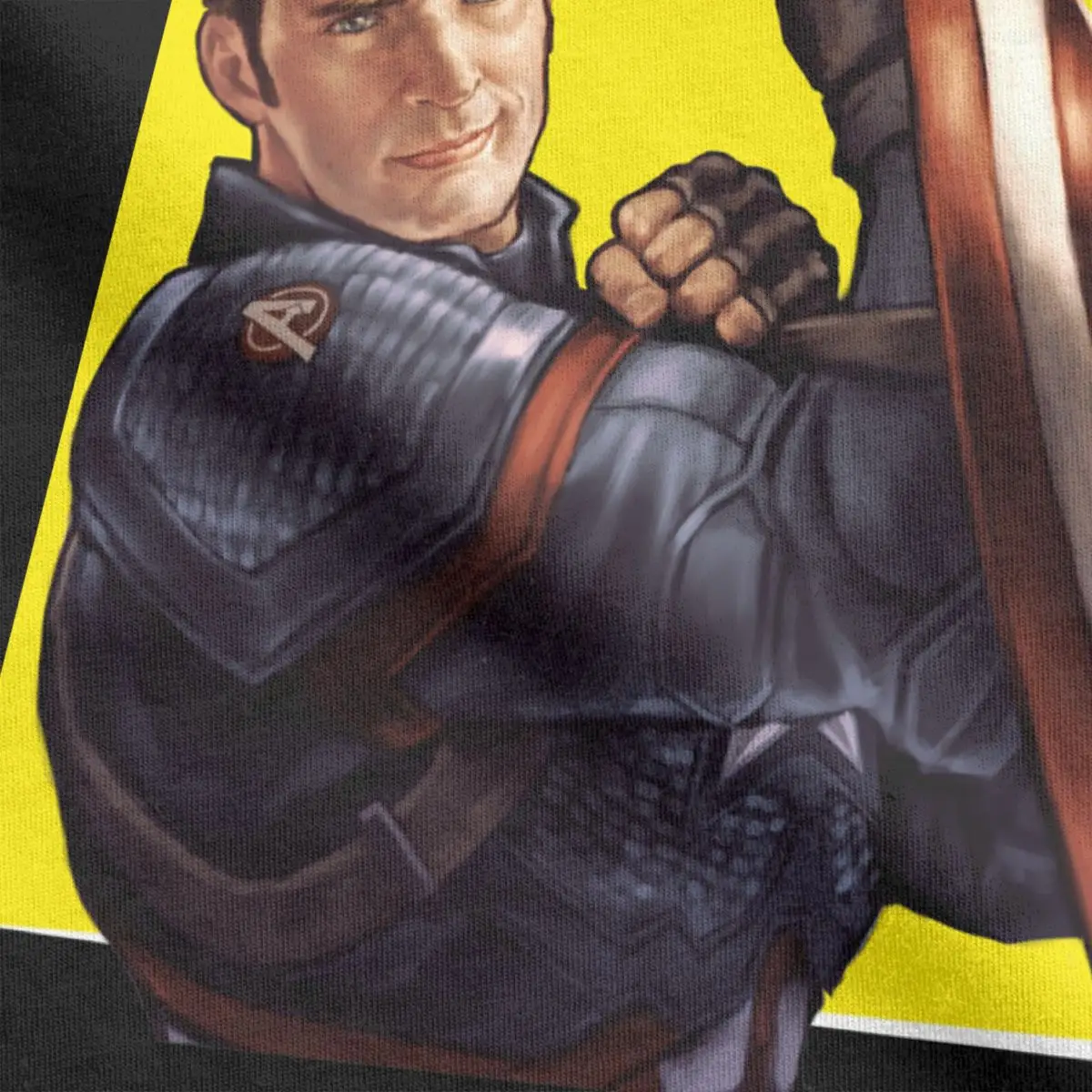 Футболка унисекс с коротким рукавом и принтом Капитан Америка |