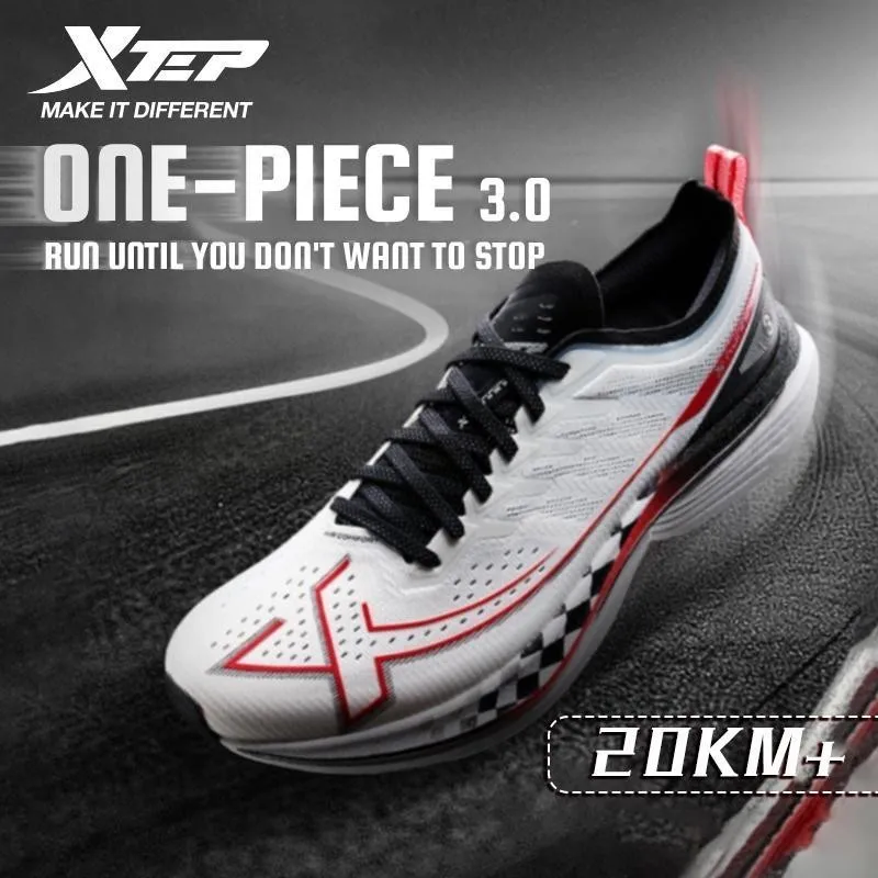 Фото Мужские кроссовки Xtep One Piece Model 3.0, весна 2024, удобные гоночные кроссовки со стабильной подушкой и отскоком 875219110030 №1