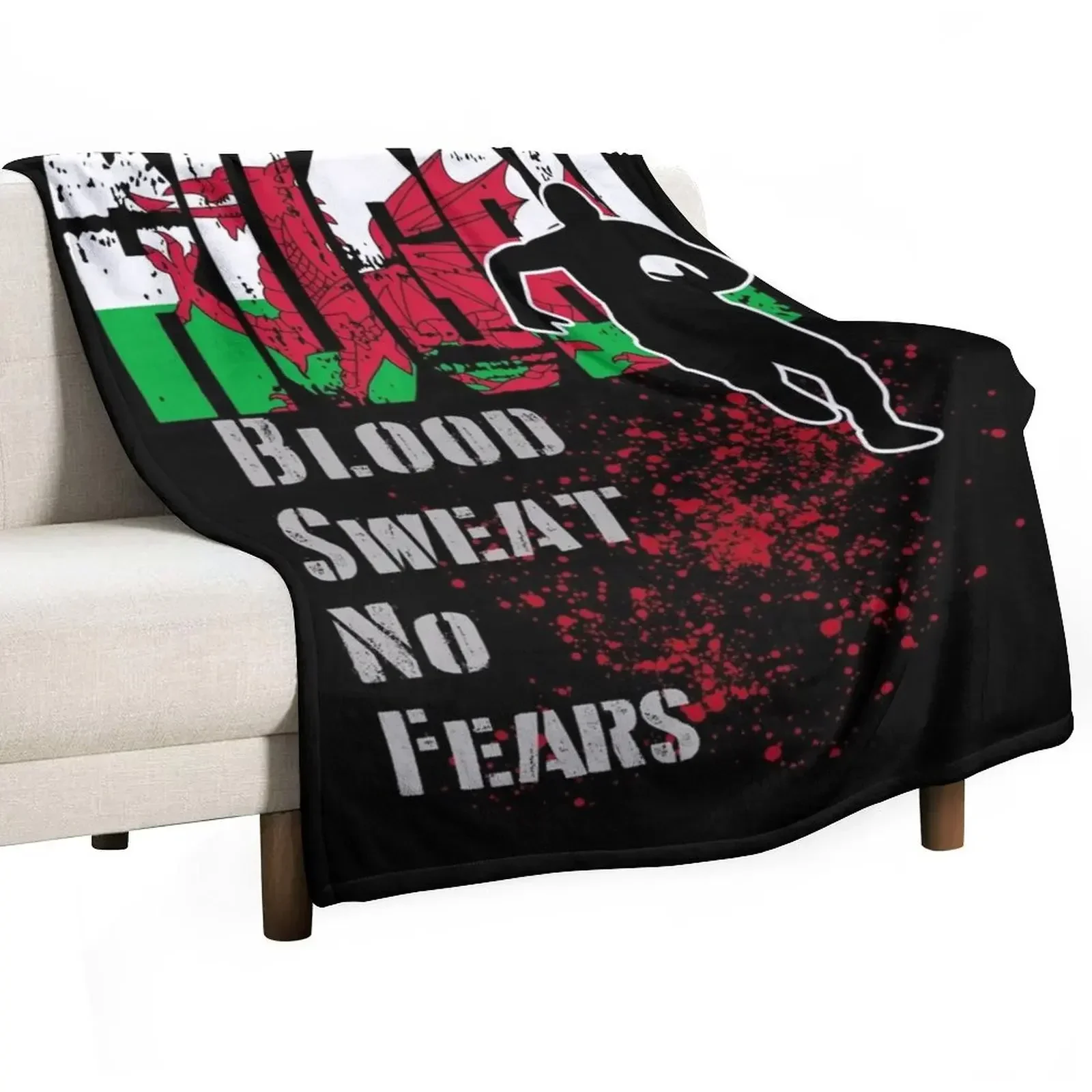 Уэльс - спортивный дизайн для регби подарок фанатов и поддержки одеяло диванов