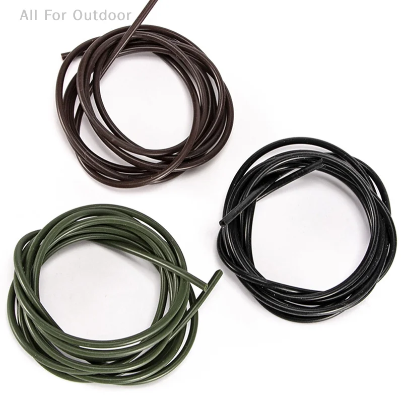 

2pcs 1.5m Durable Carp Fishing Soft Silicon Rig Tubing Fishing Anti Tangle Rig Tube Hook Silicone Tubes 2mm Dia
