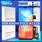 ЖК-дисплей 6,53 дюйма для Xiaomi POCO M3, сенсорный экран в сборе для Redmi 9T, дигитайзер дисплея M2010J19CTCG с рамкой, оригинал