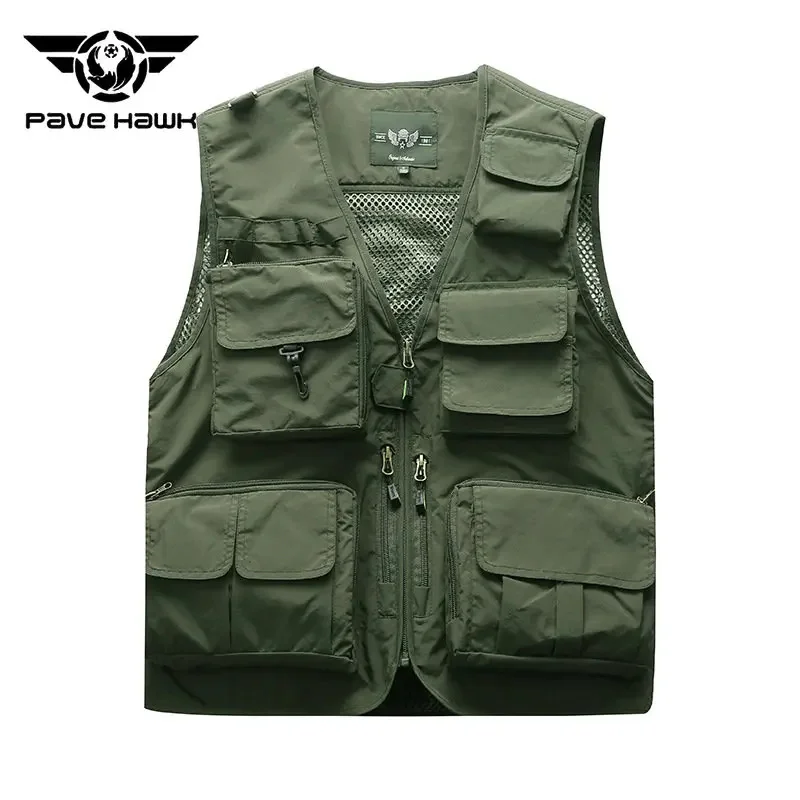 Мужской жилет с несколькими карманами для активного отдыха походов рыбалки