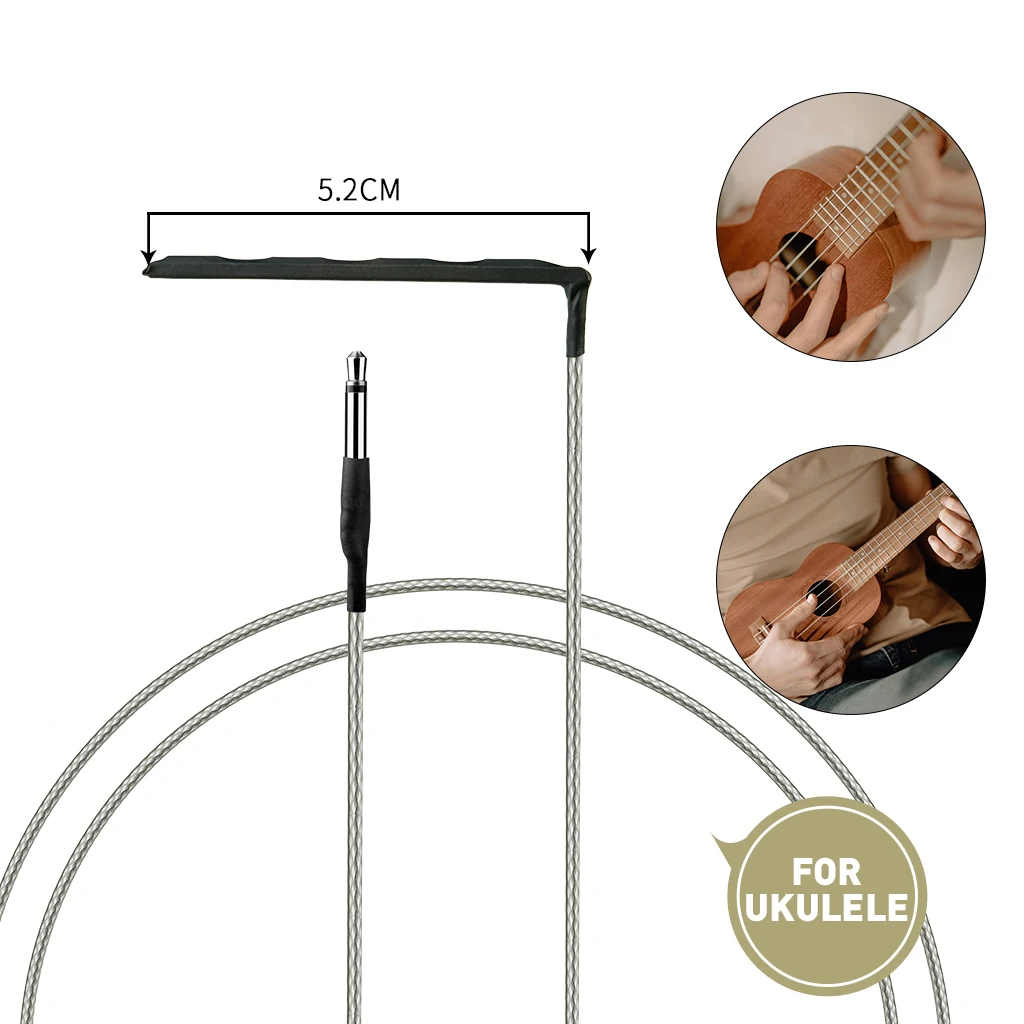 

1PC/5PCS/10PCS Hawaii Guitar Transducer Piezo Under Saddle Pickups Ukulele 52MM Soft Transducer Hard Rod DIY Uke Accessories-BL