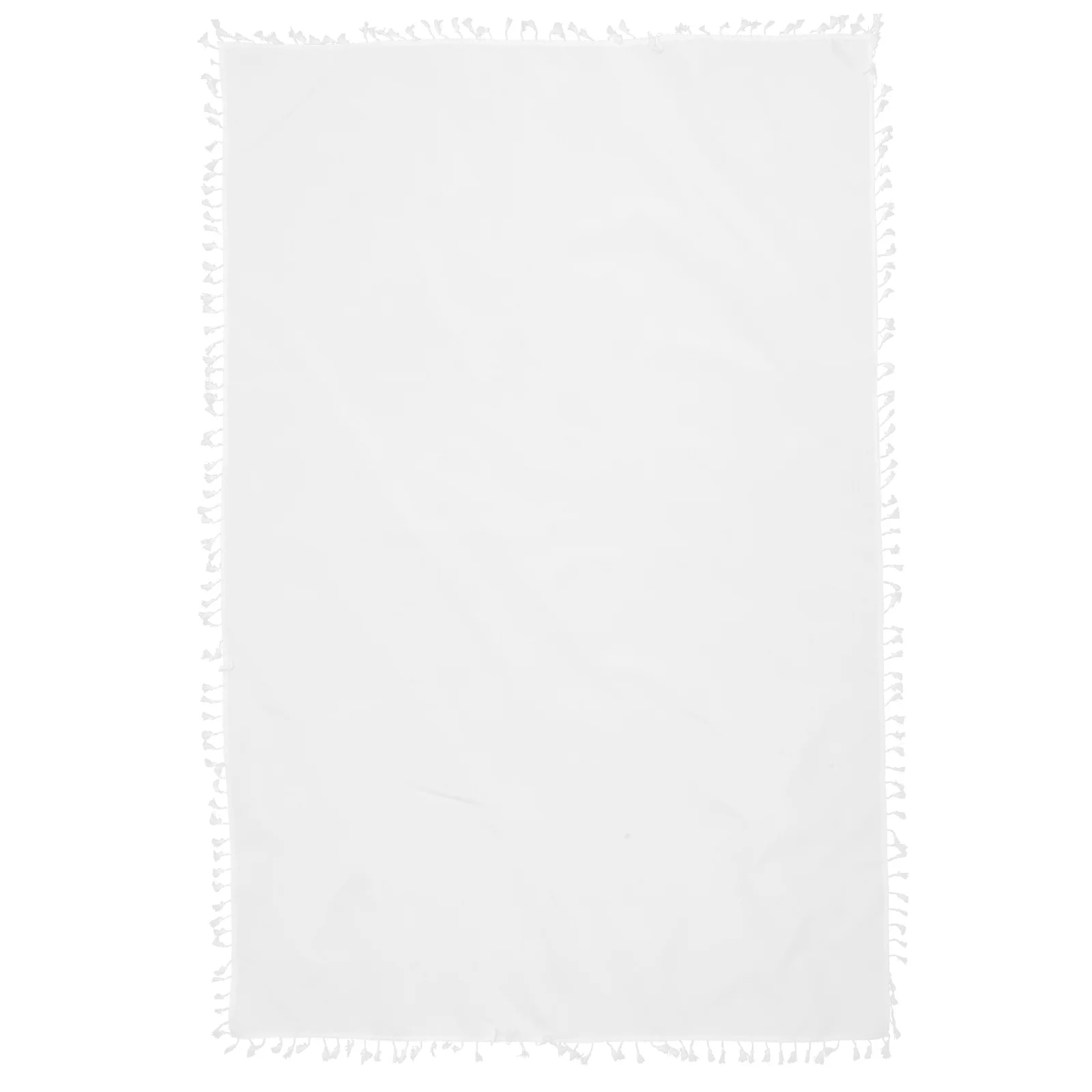 

Macrame Trim Tablecloth Polyester Tablecloth Washable Rectangle Table Cover
