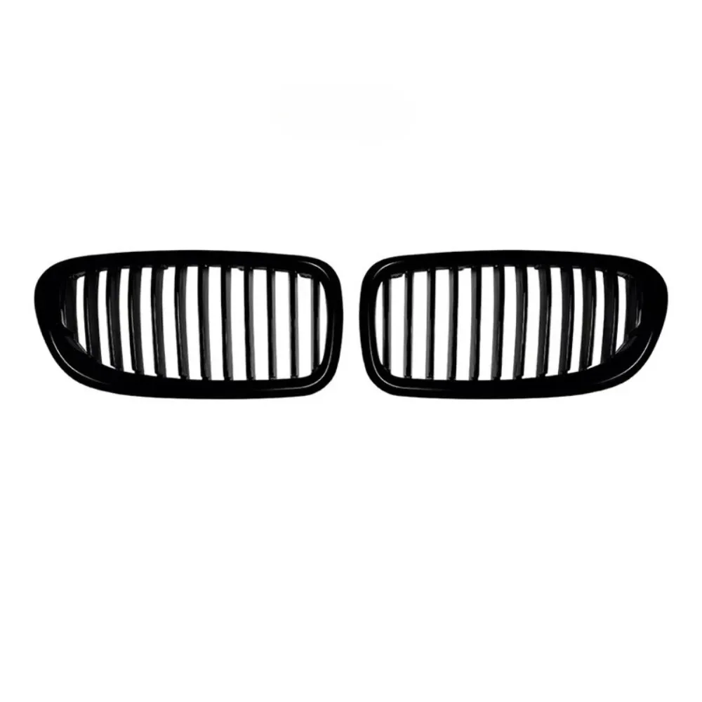 Для BMW 5 серии F10 F11 2011-2017: Передняя гоночная решетка радиатора, глянцевая черная, с двойными линиями, замена автомобильной решетки (art.: 3920dba8bf88f) - 3920dba8bf88f