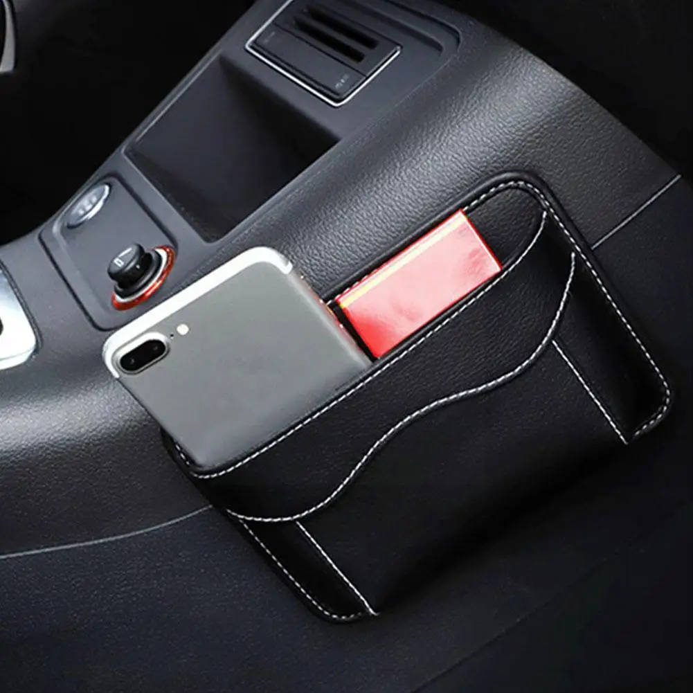 

Car Organizers Pocket Bags Car Storage Box Collecting Bag For Cards Phone Key Sticky Pouch Multifunction Interior Accessori I3J9