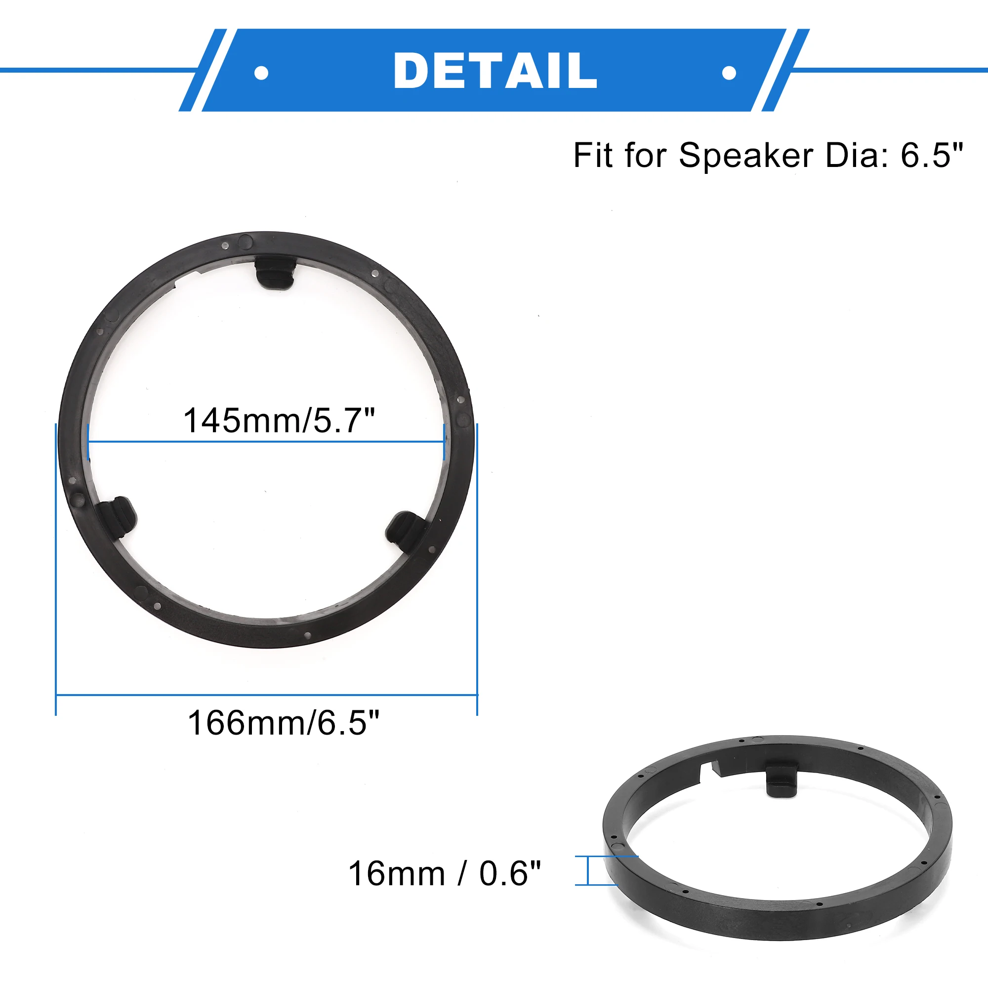 UXCELL 2 комплекта прокладочное кольцо для динамика проставка адаптер Mitsubishi Lancer