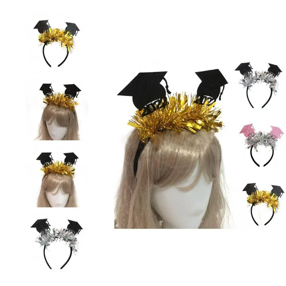 

Eco-friendly Practical Sparkling Mini 2022 Grad Head Wear Sturdy Hair Band Eye-catching Graduation Supplies