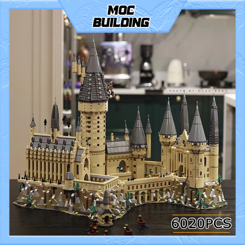 

6020pcs Classic Movie Scene MOC Castle Model Set Building Block Bricks School DIY Assembled Toy For Children Gift 71043
