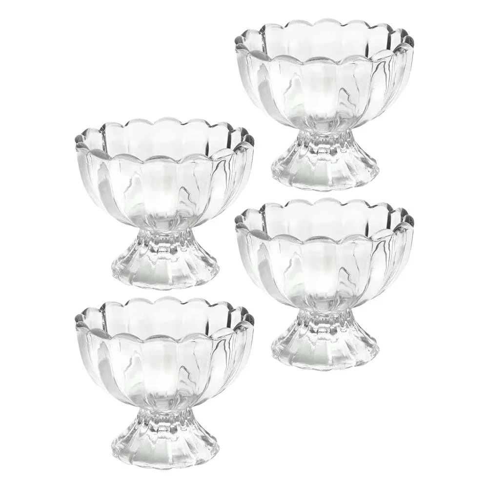 

4 шт. многофункциональные прозрачные чашки для очков бытовые чашки для пудинга