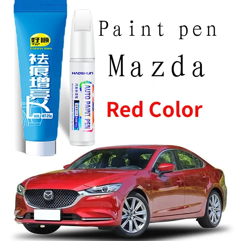 Фото Подходит для Mazda 3 cx4 Atz red cx5 atez 6 Red 41V 46V A3E A4A 32V средство для удаления царапин, ручка для удаления царапин, ручка Soul red 41V №1