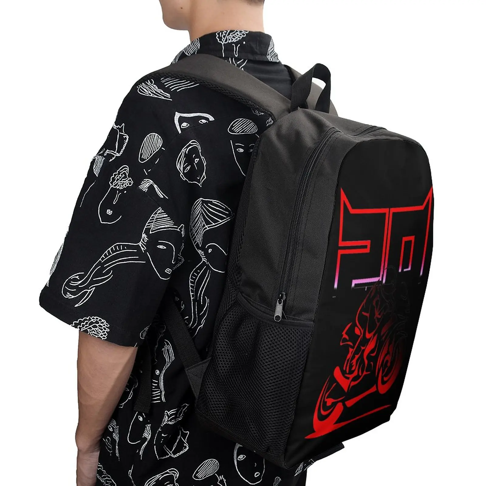 

17 Inch Shoulder Backpack #20 Fabio-Quartararos El-Diablo Firm Funny Graphic Cozy Sports Activities Infantry Pack