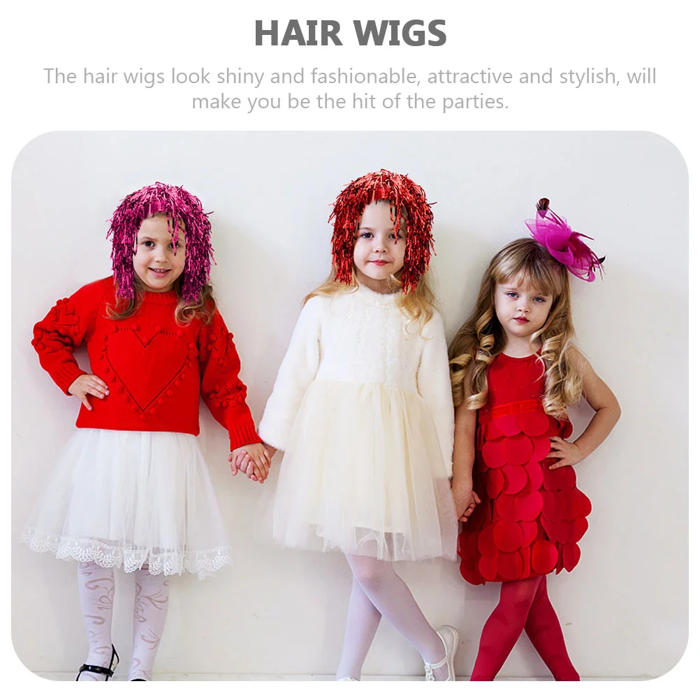 Парики для маскарада с дождем 5 шт. украшение волос красочный женский накладной