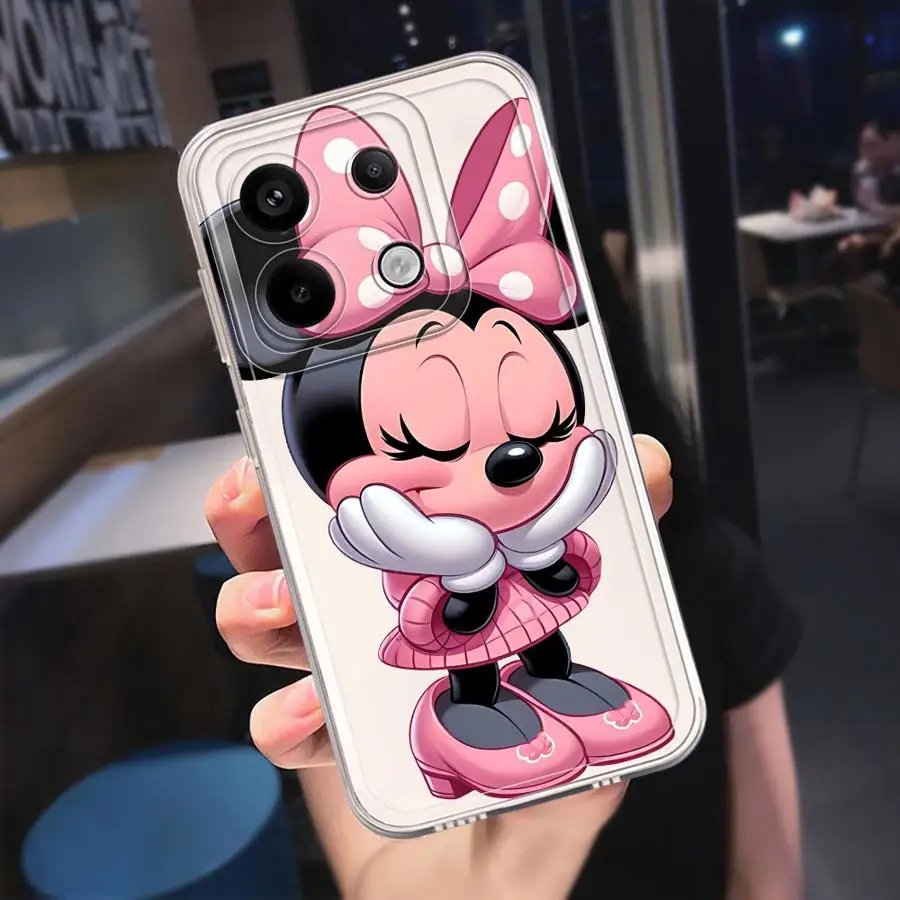 Чехол для телефона Disney с рисунком Минни Маус Xiaomi Redmi Note 13 12 Pro Plus 5G 11S 10S 9 11 10 12S 9S 8 Soft
